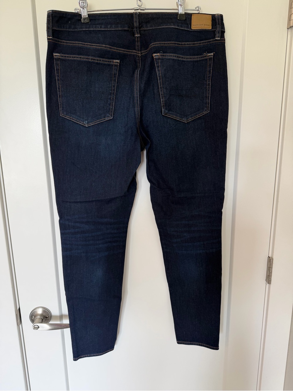 American Eagle Outfitters Dark Indigo High Rise Skinny Dream Jeans - Picture 2 of 4